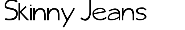 Skinny Jeans font preview